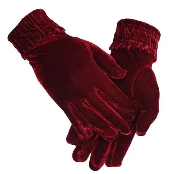 (২ জোড়া) Warm Hand Gloves | Velvet Fabric