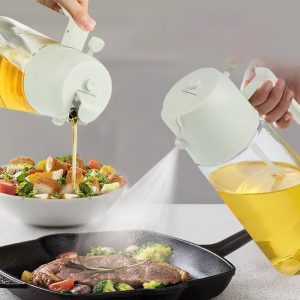 2 in 1 Oil Spray Dispenser Bottle