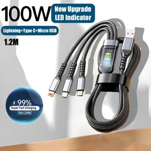 3-in-1 (100W) Fast Charging Cable